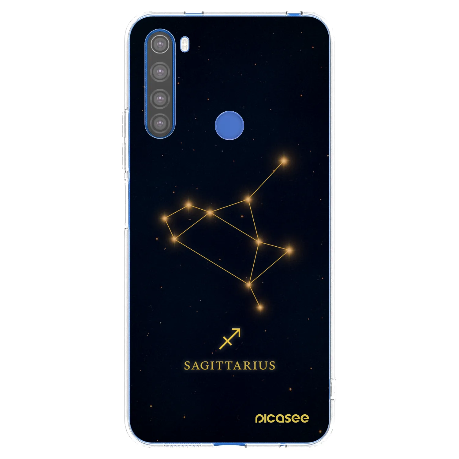 Picasee silikonowe przeźroczyste etui na Xiaomi Redmi Note 8T - SAGITTARIUS