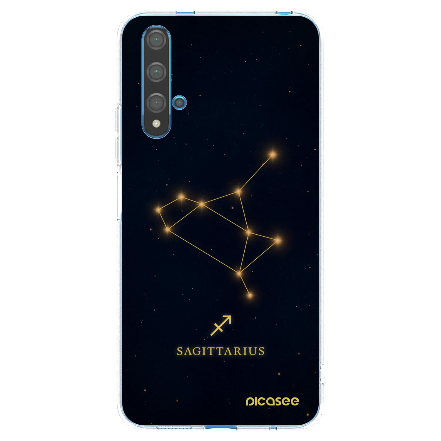 Picasee silikonowe przeźroczyste etui na Huawei Nova 5T - SAGITTARIUS