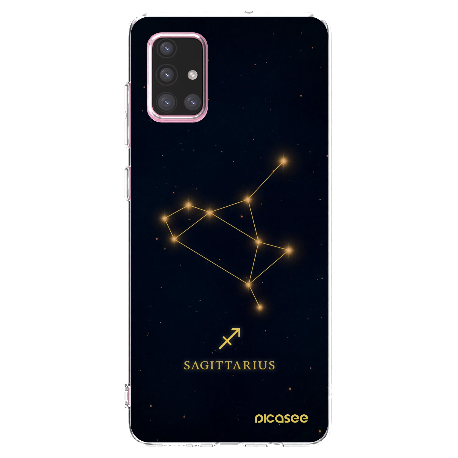 Picasee silikonowe przeźroczyste etui na Samsung Galaxy A71 A715F - SAGITTARIUS