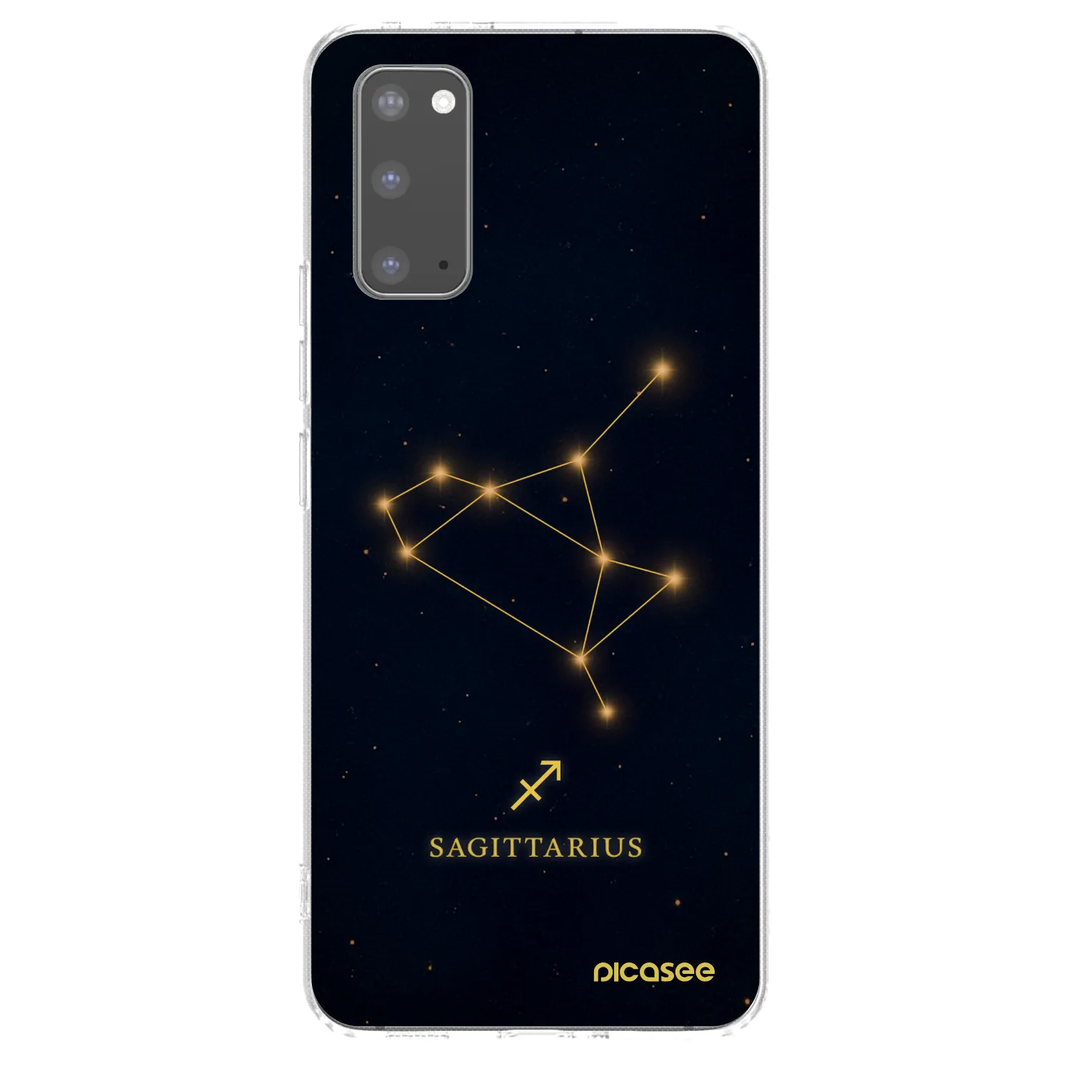 Picasee silikonowe przeźroczyste etui na Samsung Galaxy S20 G980F - SAGITTARIUS