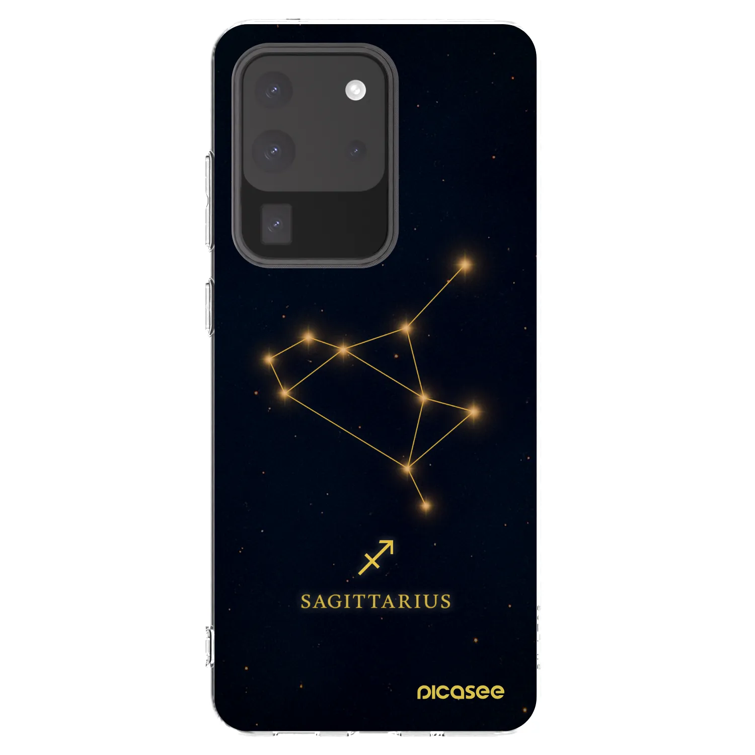Picasee silikonowe przeźroczyste etui na Samsung Galaxy S20 Ultra 5G G988F - SAGITTARIUS