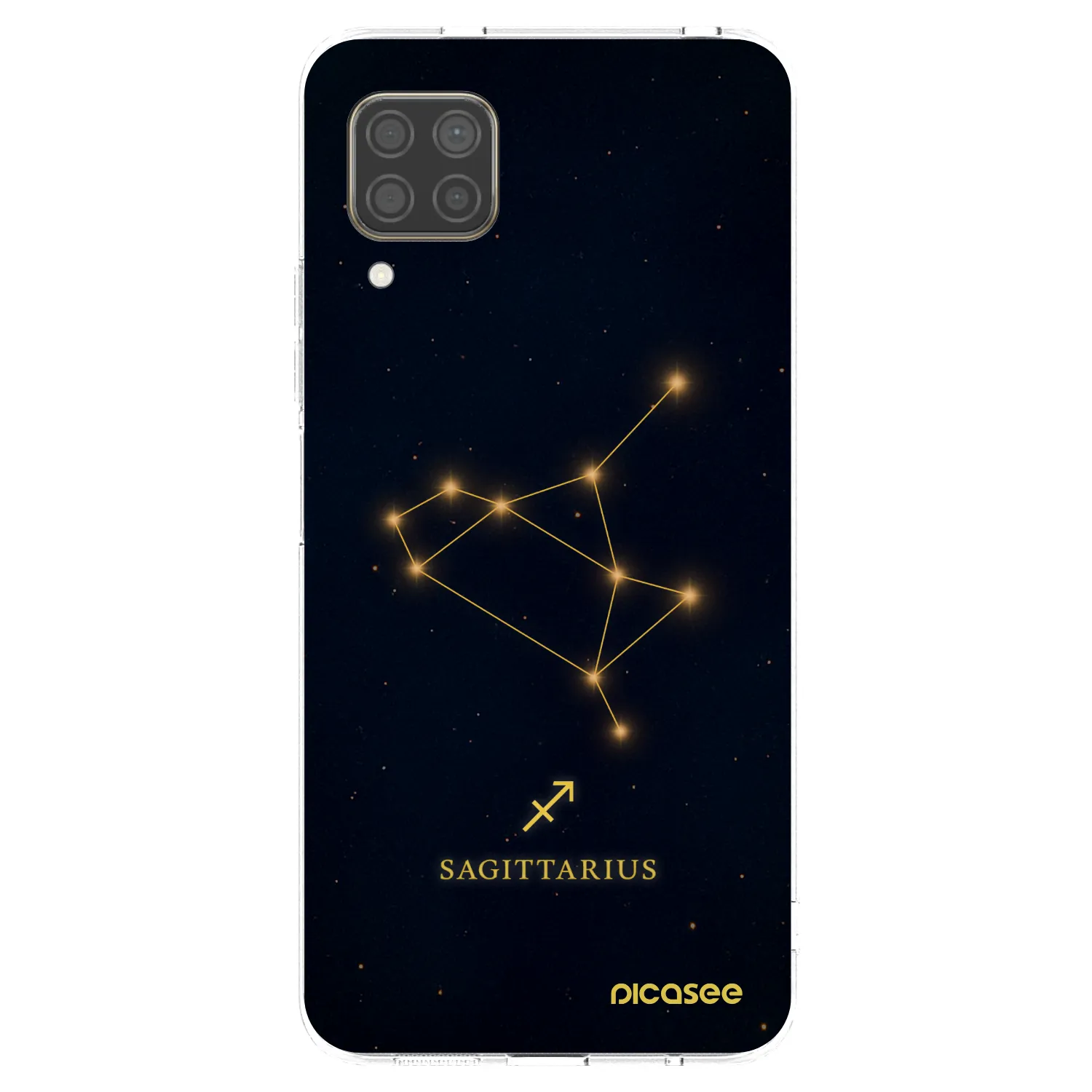 Picasee silikonowe przeźroczyste etui na Huawei P40 Lite - SAGITTARIUS