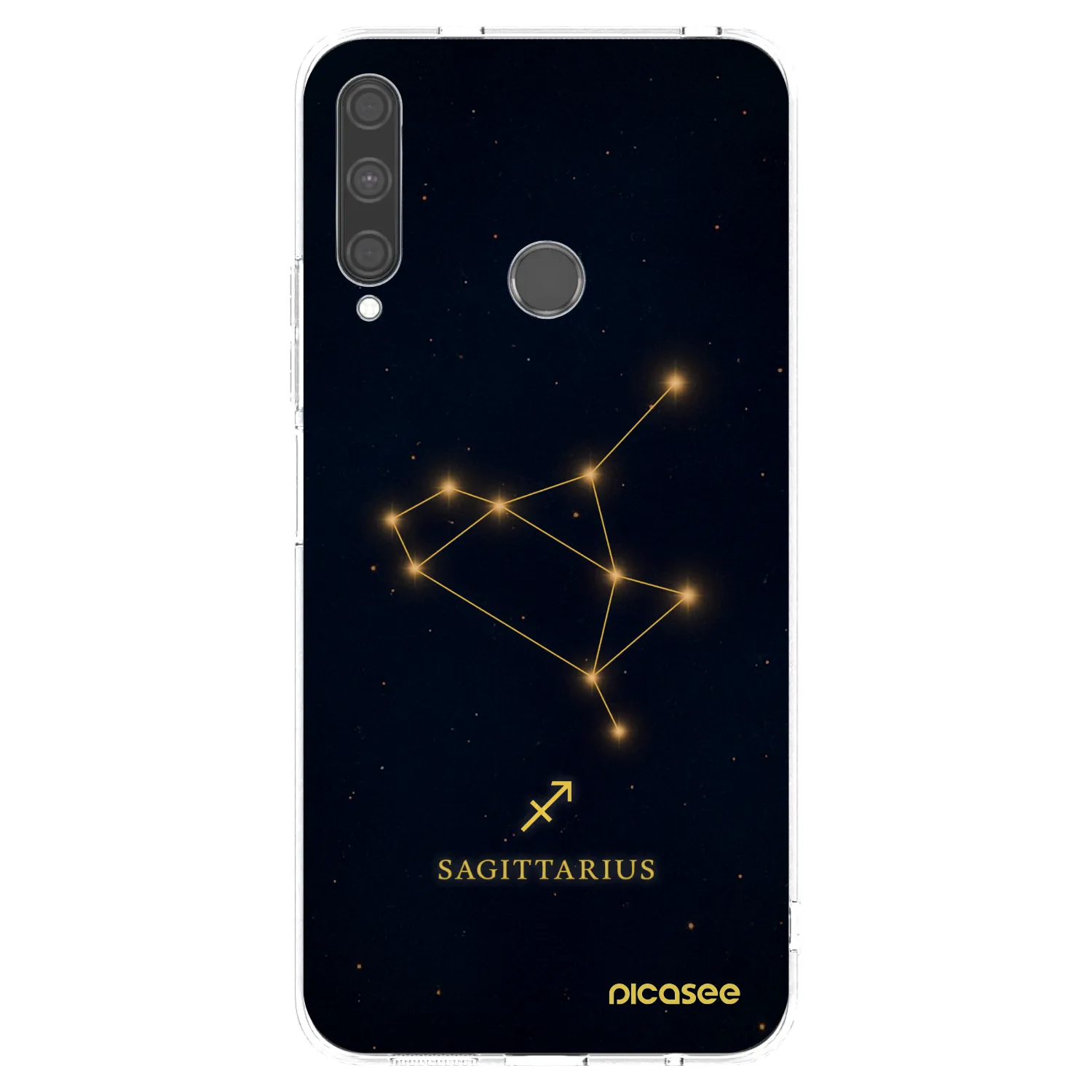 Picasee silikonowe przeźroczyste etui na Huawei P40 Lite E - SAGITTARIUS