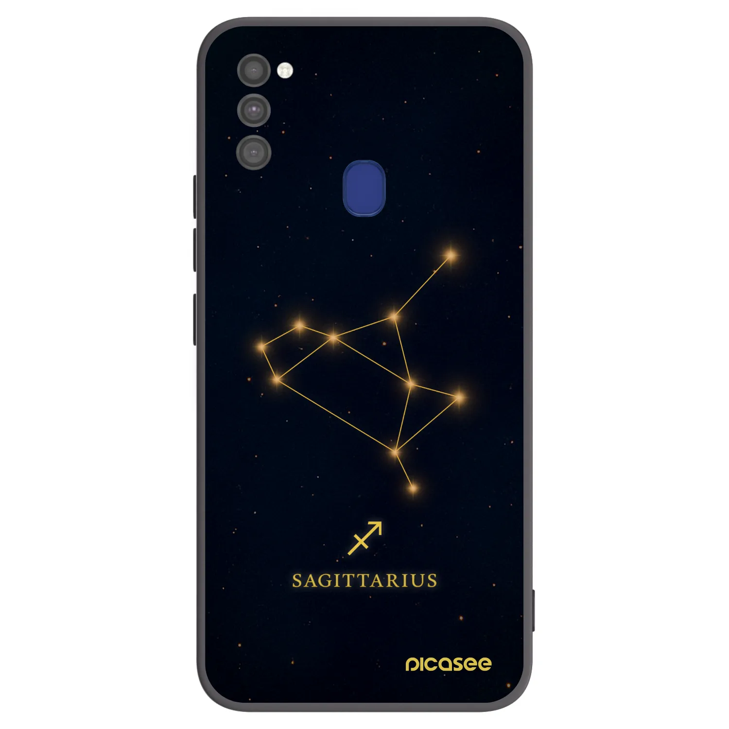 Picasee silikonowe czarne etui na Samsung Galaxy M21 M215F - SAGITTARIUS