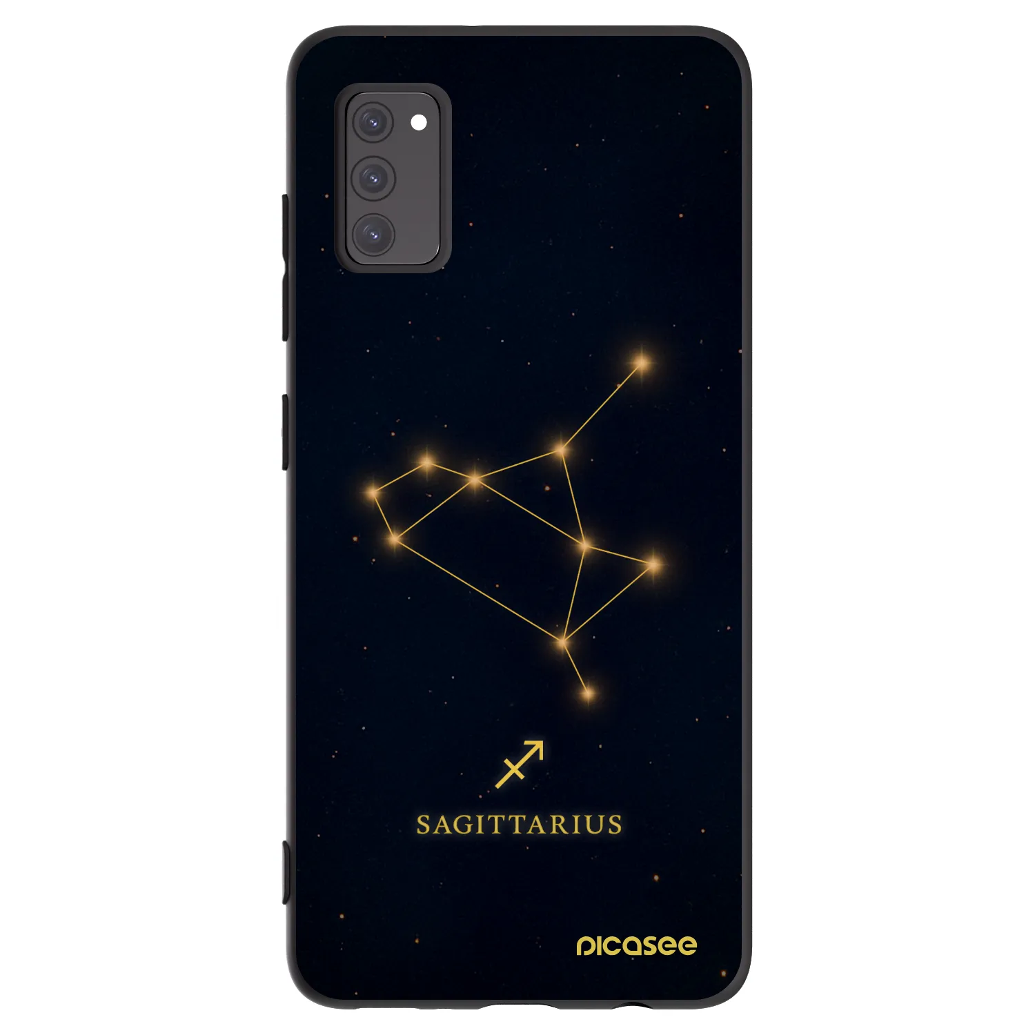 Picasee silikonowe czarne etui na Samsung Galaxy A41 A415F - SAGITTARIUS