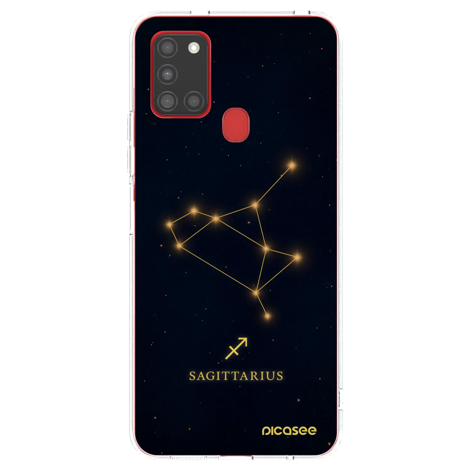 Picasee silikonowe przeźroczyste etui na Samsung Galaxy A21s - SAGITTARIUS