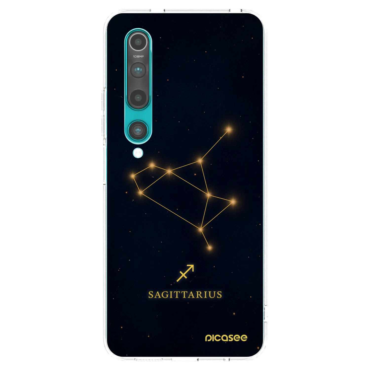 Picasee silikonowe przeźroczyste etui na Xiaomi Mi 10 - SAGITTARIUS