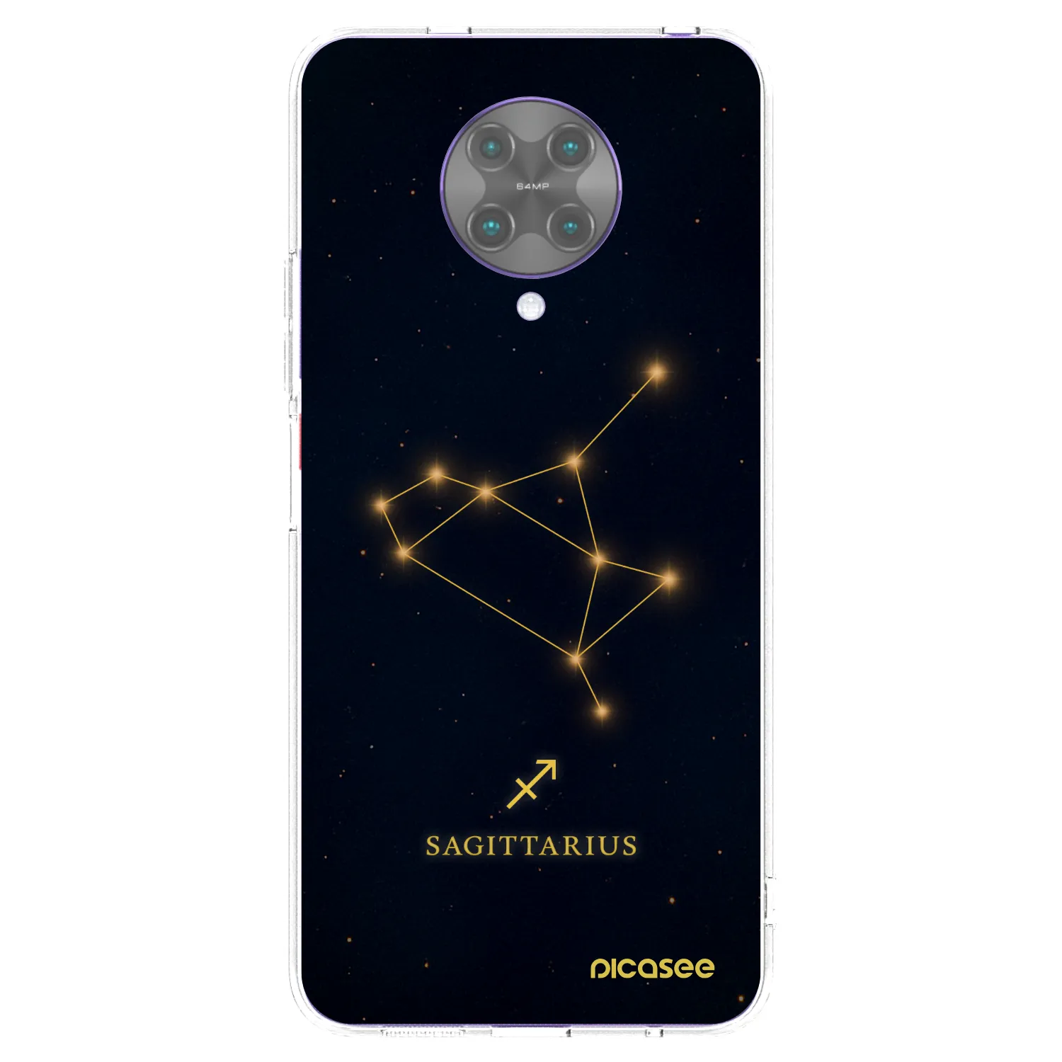 Picasee silikonowe przeźroczyste etui na Xiaomi Poco F2 Pro - SAGITTARIUS