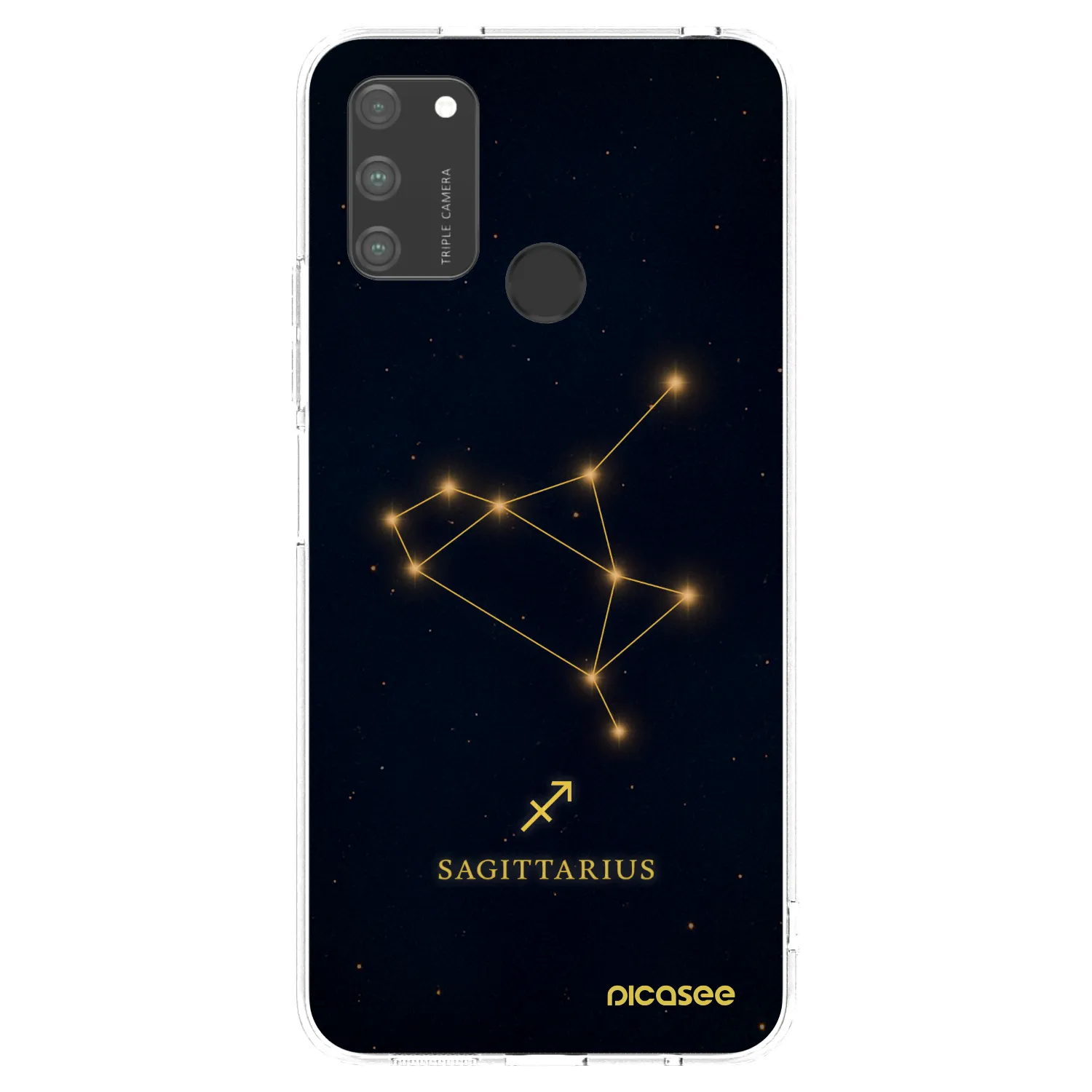 Picasee silikonowe przeźroczyste etui na Honor 9A - SAGITTARIUS