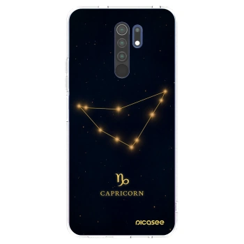 Picasee silikonowe przeźroczyste etui na Xiaomi Redmi 9 - CAPRICORN