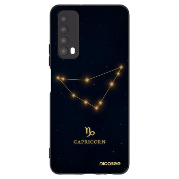 Picasee silikonowe czarne etui na Huawei P Smart 2021 - CAPRICORN