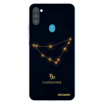 Picasee silikonowe przeźroczyste etui na Samsung Galaxy M11 - CAPRICORN