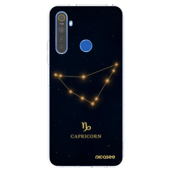 Picasee silikonowe przeźroczyste etui na Realme 5 - CAPRICORN