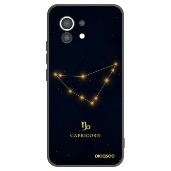 Picasee silikonowe czarne etui na Xiaomi Mi 11 - CAPRICORN