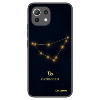 Picasee silikonowe czarne etui na Xiaomi Mi 11 Lite - CAPRICORN