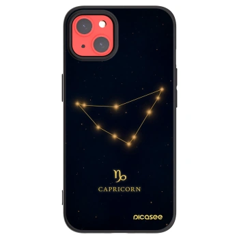 Picasee silikonowe czarne etui na Apple iPhone 13 - CAPRICORN