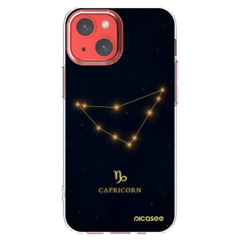 Picasee silikonowe przeźroczyste etui na Apple iPhone 13 mini - CAPRICORN