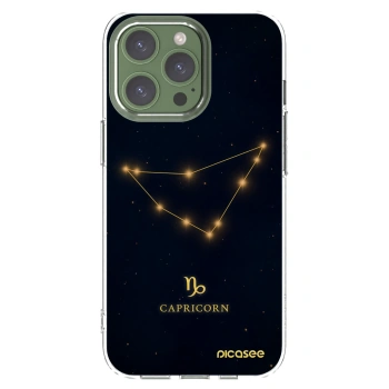Picasee silikonowe przeźroczyste etui na Apple iPhone 13 Pro - CAPRICORN