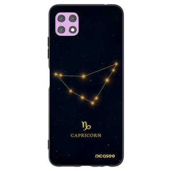 Picasee silikonowe czarne etui na Samsung Galaxy A22 A226B 5G - CAPRICORN