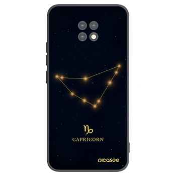 Picasee silikonowe czarne etui na Xiaomi Redmi Note 9T - CAPRICORN