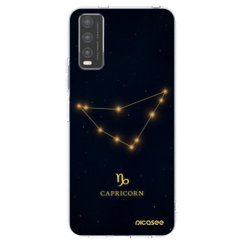 Picasee silikonowe przeźroczyste etui na Vivo Y20s - CAPRICORN