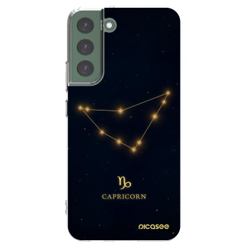 Picasee silikonowe przeźroczyste etui na Samsung Galaxy S22+ 5G - CAPRICORN
