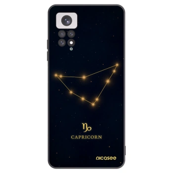 Picasee silikonowe czarne etui na Xiaomi Redmi Note 11 - CAPRICORN