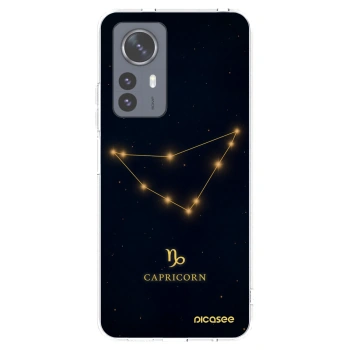 Picasee silikonowe przeźroczyste etui na Xiaomi 12 Pro - CAPRICORN