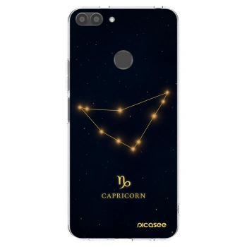 Picasee silikonowe przeźroczyste etui na Huawei P Smart - CAPRICORN