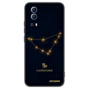 Picasee silikonowe czarne etui na Vivo Y52 5G - CAPRICORN