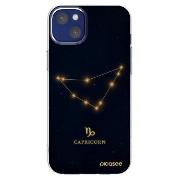 Picasee silikonowe przeźroczyste etui na Apple iPhone 14 Plus - CAPRICORN
