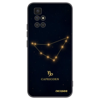Picasee silikonowe czarne etui na Xiaomi Redmi 10 (2022) - CAPRICORN