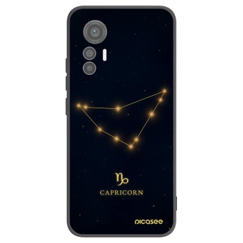 Picasee silikonowe czarne etui na Xiaomi 12 Lite - CAPRICORN