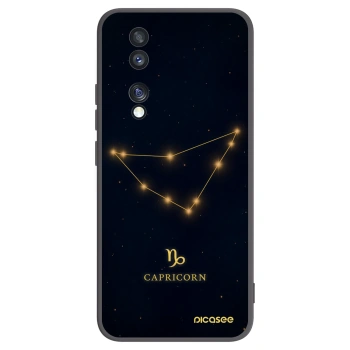 Picasee silikonowe czarne etui na Honor 70 - CAPRICORN