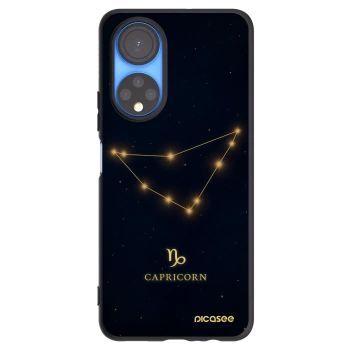 Picasee silikonowe czarne etui na Honor X7 - CAPRICORN