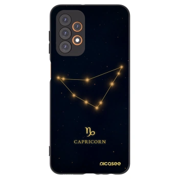 Picasee silikonowe czarne etui na Samsung Galaxy A23 A236B 5G - CAPRICORN