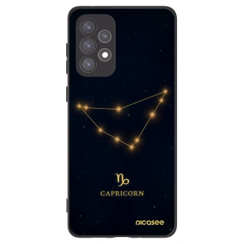 Picasee silikonowe czarne etui na Samsung Galaxy A73 5G - CAPRICORN