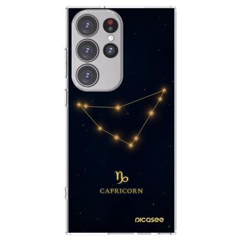 Picasee silikonowe przeźroczyste etui na Samsung Galaxy S23 Ultra 5G - CAPRICORN