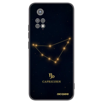 Picasee silikonowe czarne etui na Xiaomi Redmi Note 11S 5G - CAPRICORN