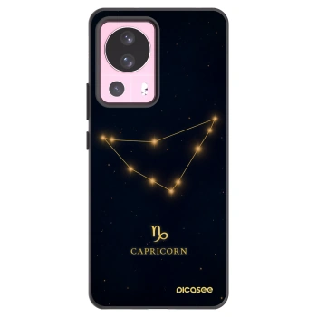 Picasee silikonowe czarne etui na Xiaomi 13 Lite - CAPRICORN
