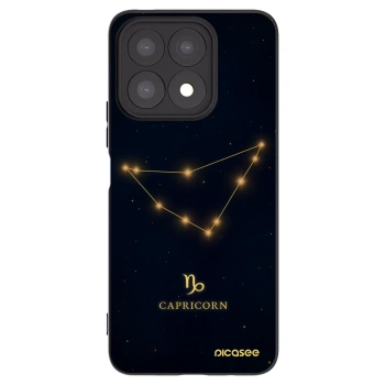 Picasee silikonowe czarne etui na Honor X8a - CAPRICORN