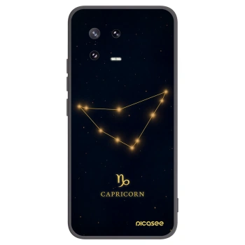 Picasee silikonowe czarne etui na Xiaomi 13 Pro - CAPRICORN