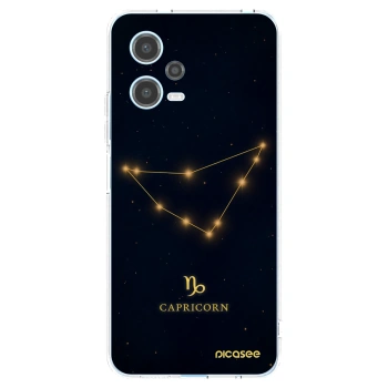 Picasee silikonowe przeźroczyste etui na Xiaomi Redmi Note 12 5G - CAPRICORN