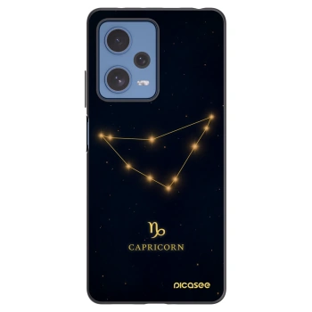 Picasee silikonowe czarne etui na Xiaomi Redmi Note 12 Pro 5G - CAPRICORN