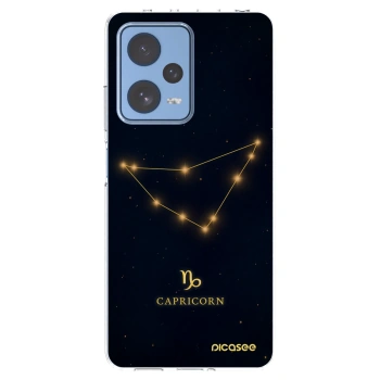 Picasee silikonowe przeźroczyste etui na Xiaomi Redmi Note 12 Pro 5G - CAPRICORN