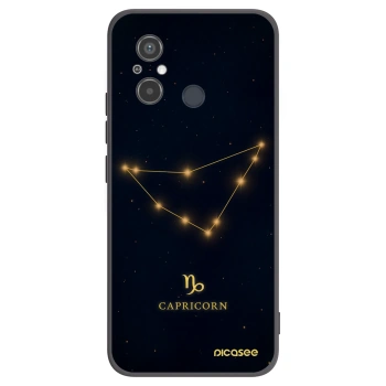 Picasee silikonowe czarne etui na Xiaomi Redmi 12C - CAPRICORN