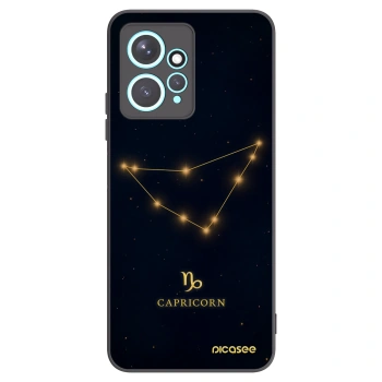 Picasee silikonowe czarne etui na Xiaomi Redmi Note 12 4G - CAPRICORN