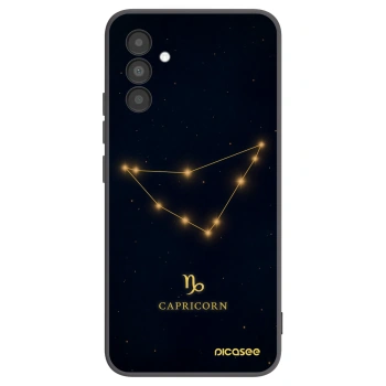 Picasee silikonowe czarne etui na Samsung Galaxy A04s A047F - CAPRICORN