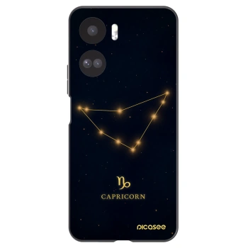 Picasee silikonowe czarne etui na Honor 90 Lite 5G - CAPRICORN
