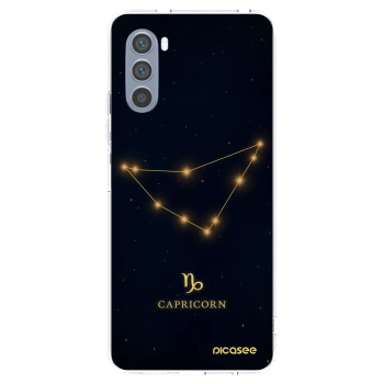 Picasee silikonowe przeźroczyste etui na Motorola Moto G62 - CAPRICORN
